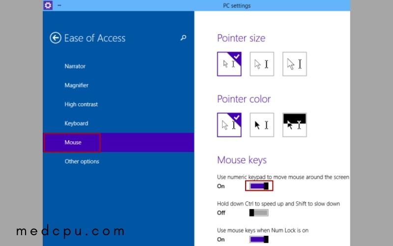 use mouse keys in windows 10 use mouse keys in windows 10