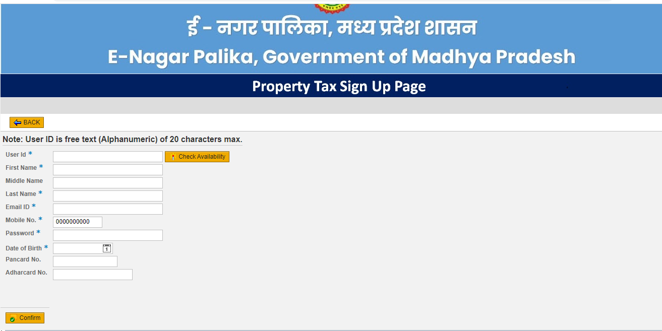 Bhopal property tax dues