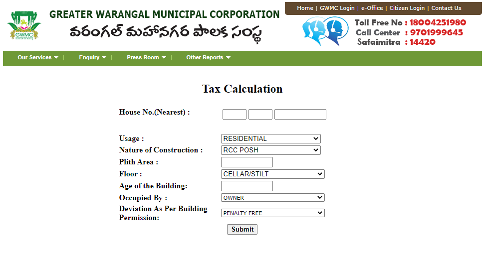 calculate property tax in warangal 2 1 calculate property tax in warangal 2 1