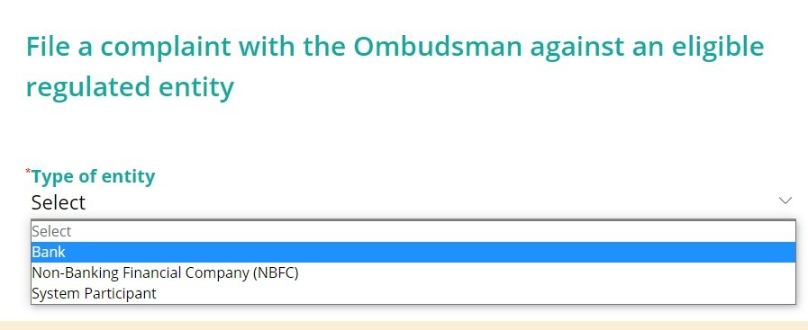 How to file a complaint with the RBI banking ombudsman?