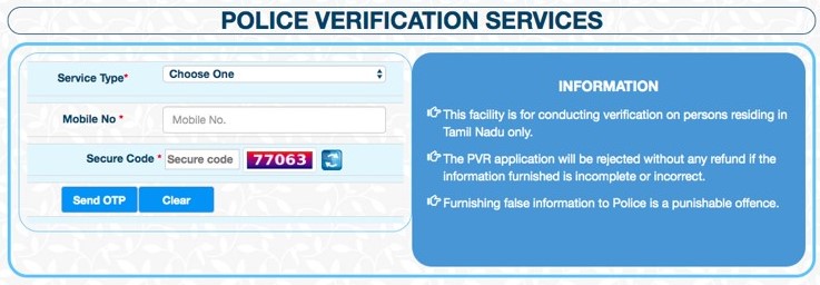 TN police verification