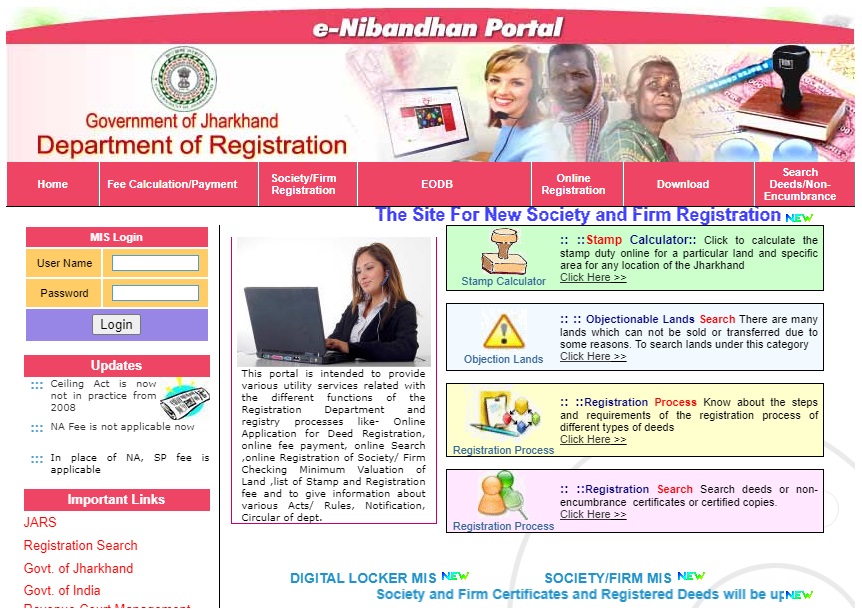 Stamp duty and registration charges in Ranchi