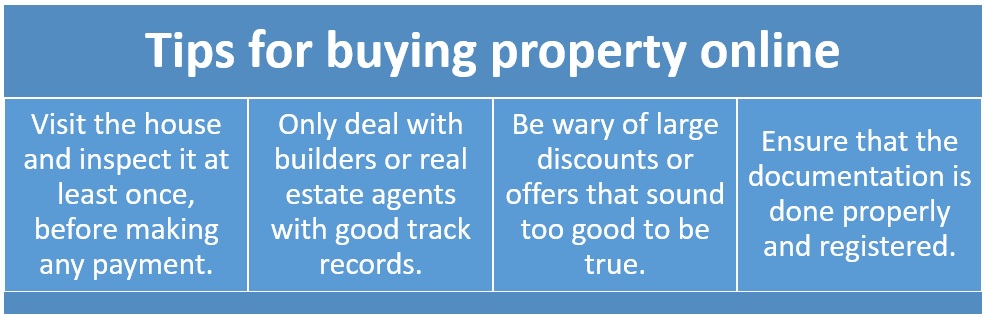 Tips for buying property online