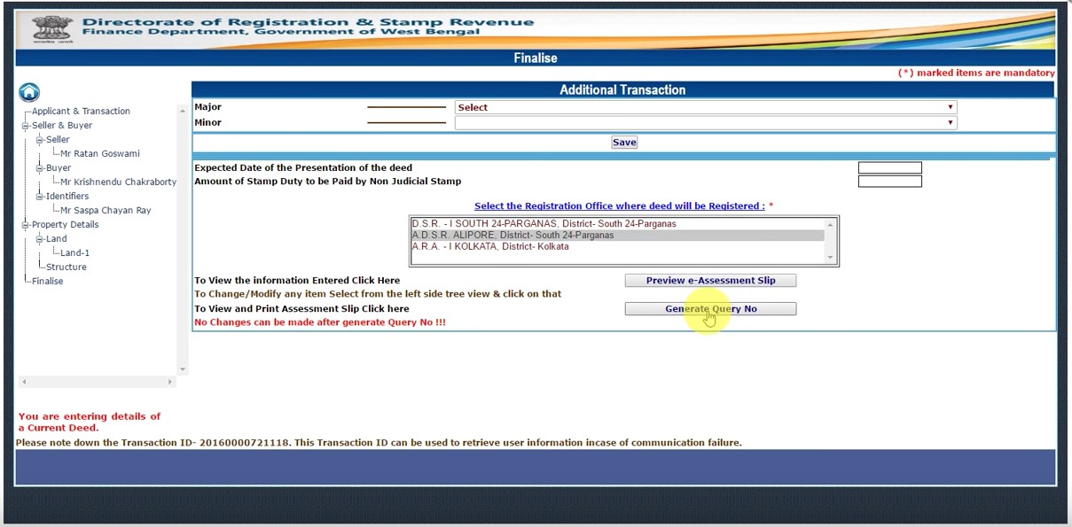 West Bengal Property & Land Registration