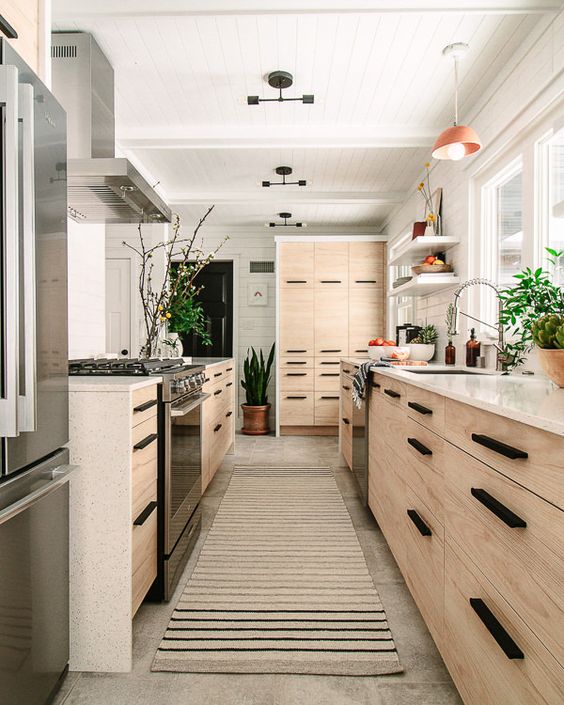 Parallel kitchen designs