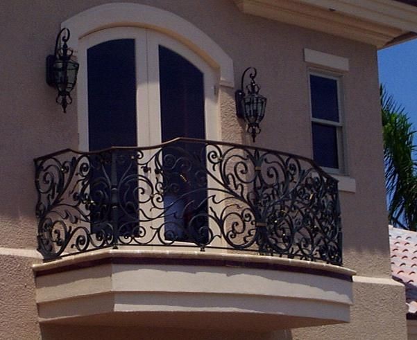 Grill-style railings for balconies