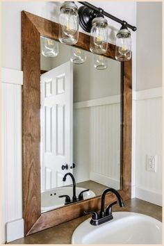 bathroom mirror wall designs14