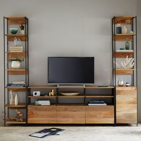 TV console table combined with unique crockery unit design