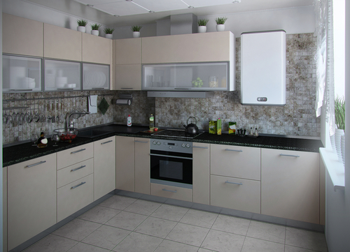 Modular kitchen installation