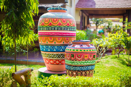 Flower pot painting designs