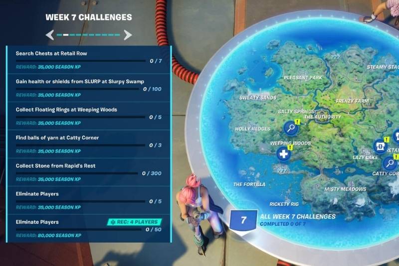 Fortnite Week 7 Challenges