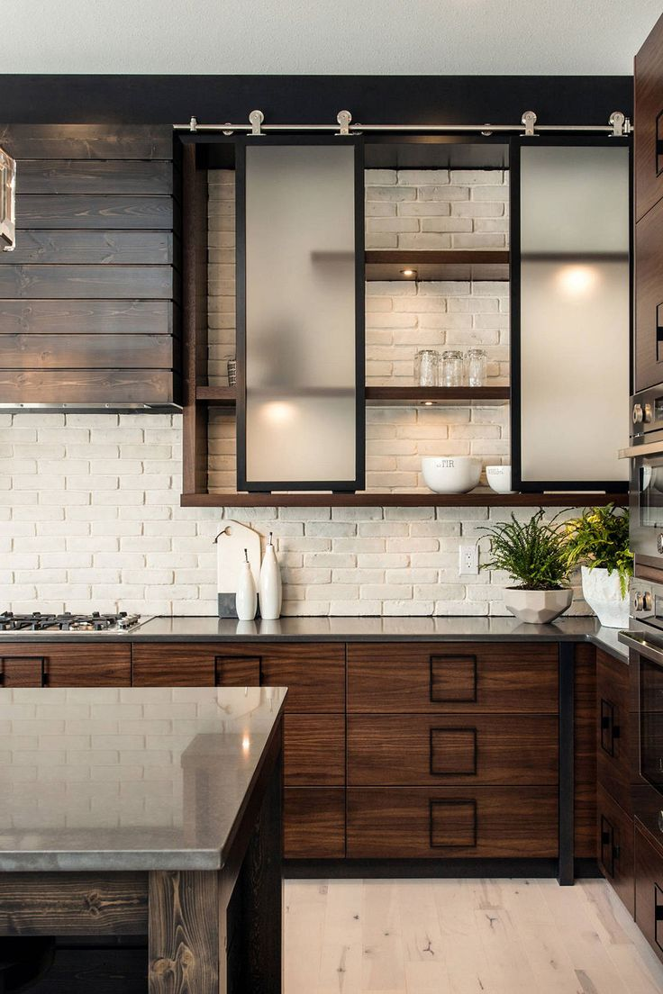 Frosted glass cabinet for a cool look