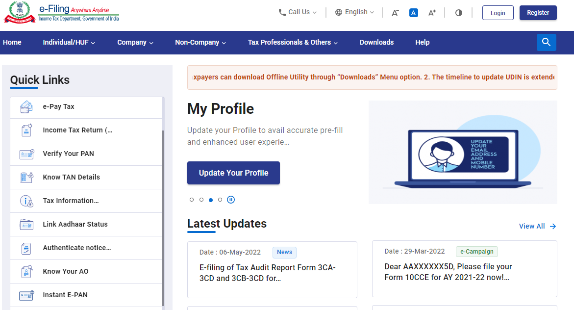 How to link income tax PAN card with Aadhar card online?