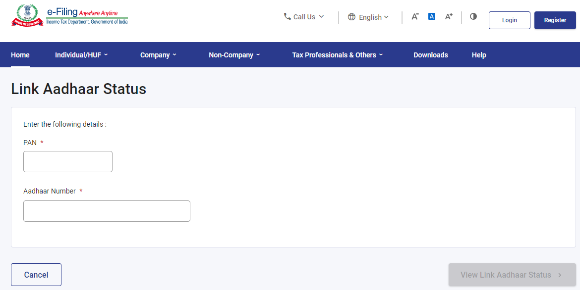 How to link income tax PAN card with Aadhar card online?