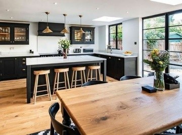 Black and White kitchen furniture colour