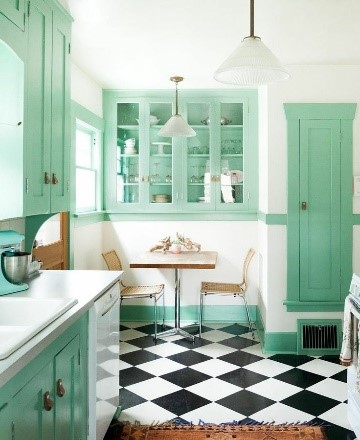 Pastels kitchen furniture colour