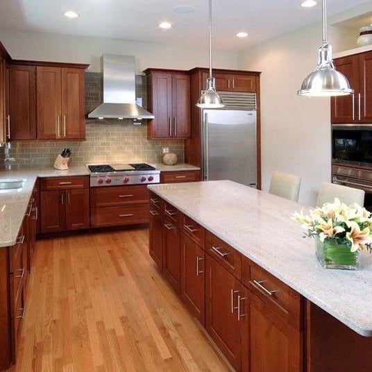 Kitchen granite design White granite kitchen countertop ideas for your home