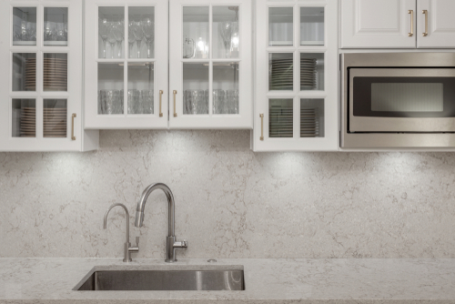 Kitchen granite design White granite kitchen countertop ideas for your home