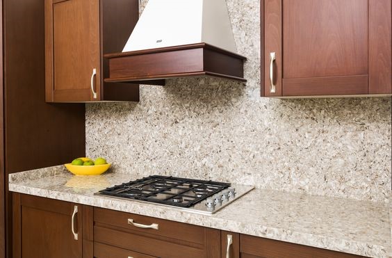 Chakra Beige quartz top kitchen