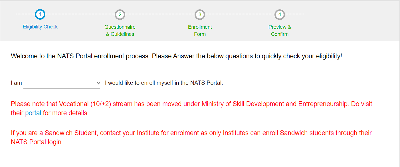 How to apply online for NATS?