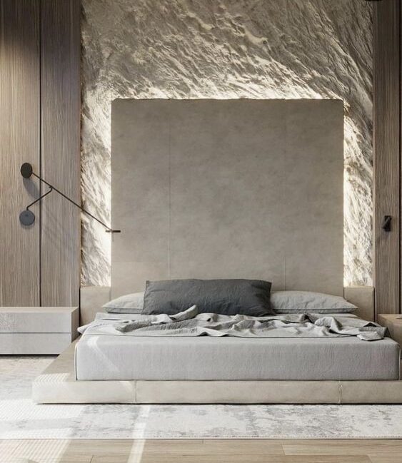 POP designs for bedroom textured wall