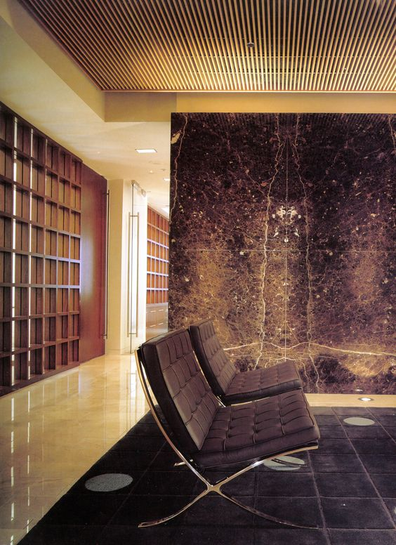 Dark Emperador designs of wall cladding