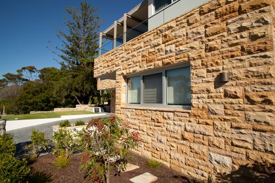 Wall cladding from the Teakwood Sandstone