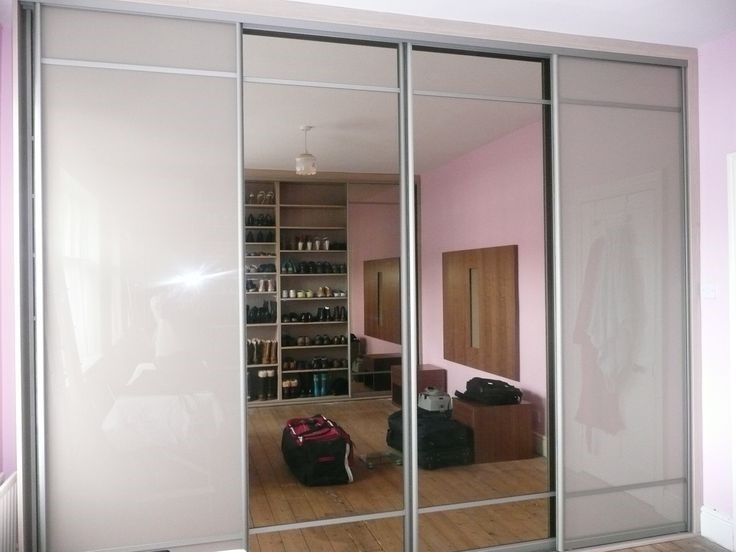 Stainless steel frame around a mirror