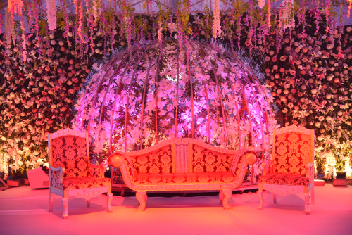 Wedding stage decoration theme