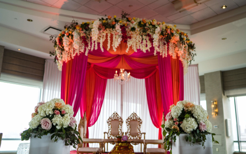 Wedding stage decoration theme