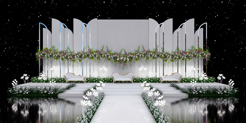 Wedding stage decoration theme