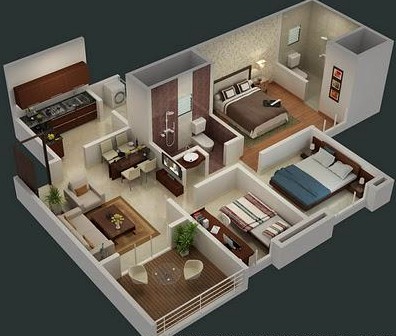 2.5BHK floor plan