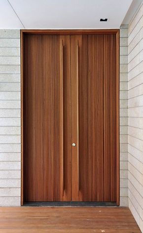 Wooden double door design