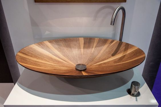 Wooden washbasin choices for your bathroom 06