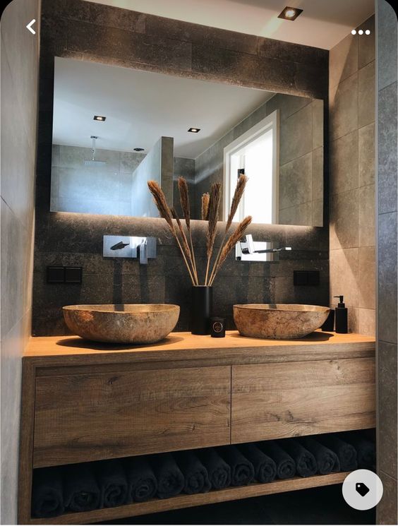 Wooden washbasin choices for your bathroom 15