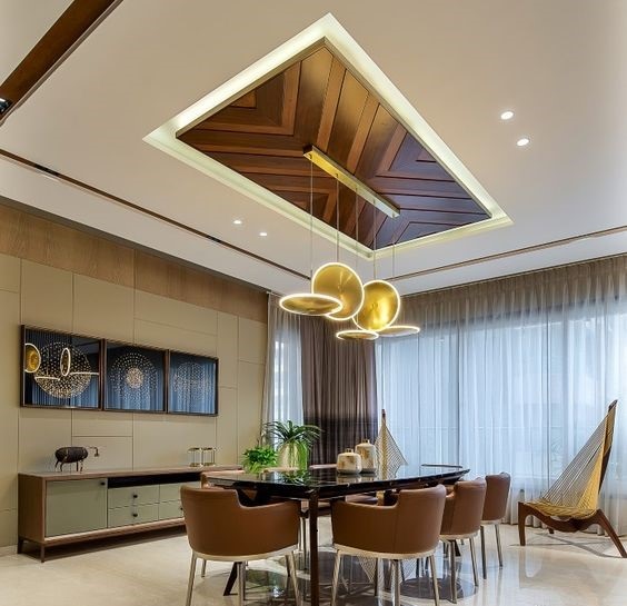 Design ideas for dining room false ceilings