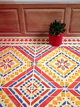 Floor tiles design for house