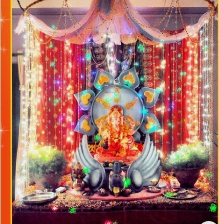 Ganpati decoration at home: Easy Ganesha decoration ideas for background and mandap