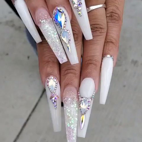 white tip nails