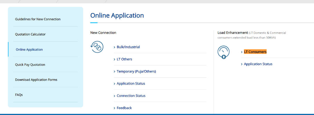 WBSEDCL: Steps to apply for new connection 